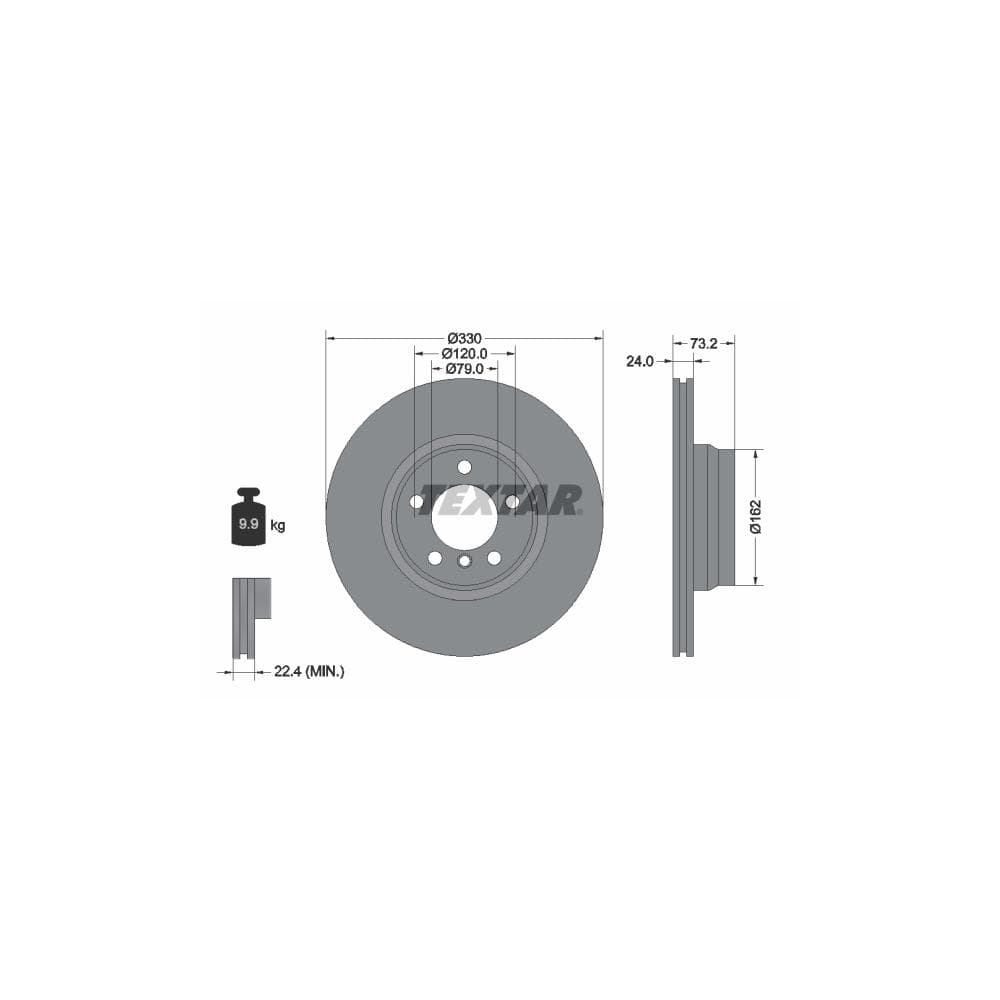 Disc frana TEXTAR 92242005