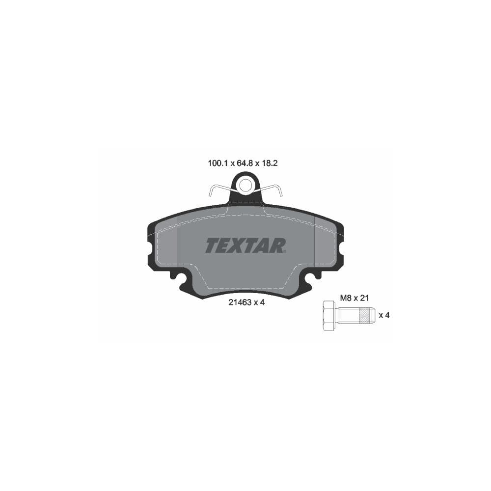 Set placute frana disc TEXTAR 2146306