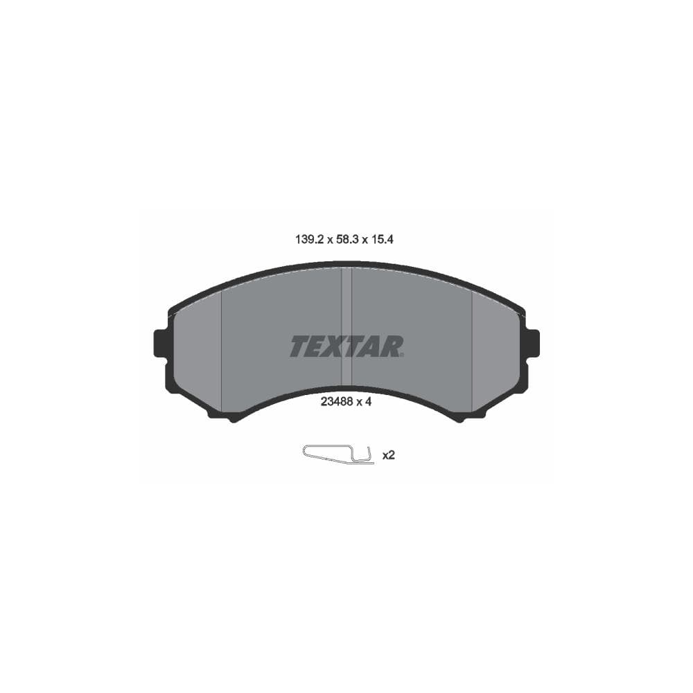 Set placute frana disc TEXTAR 2348801