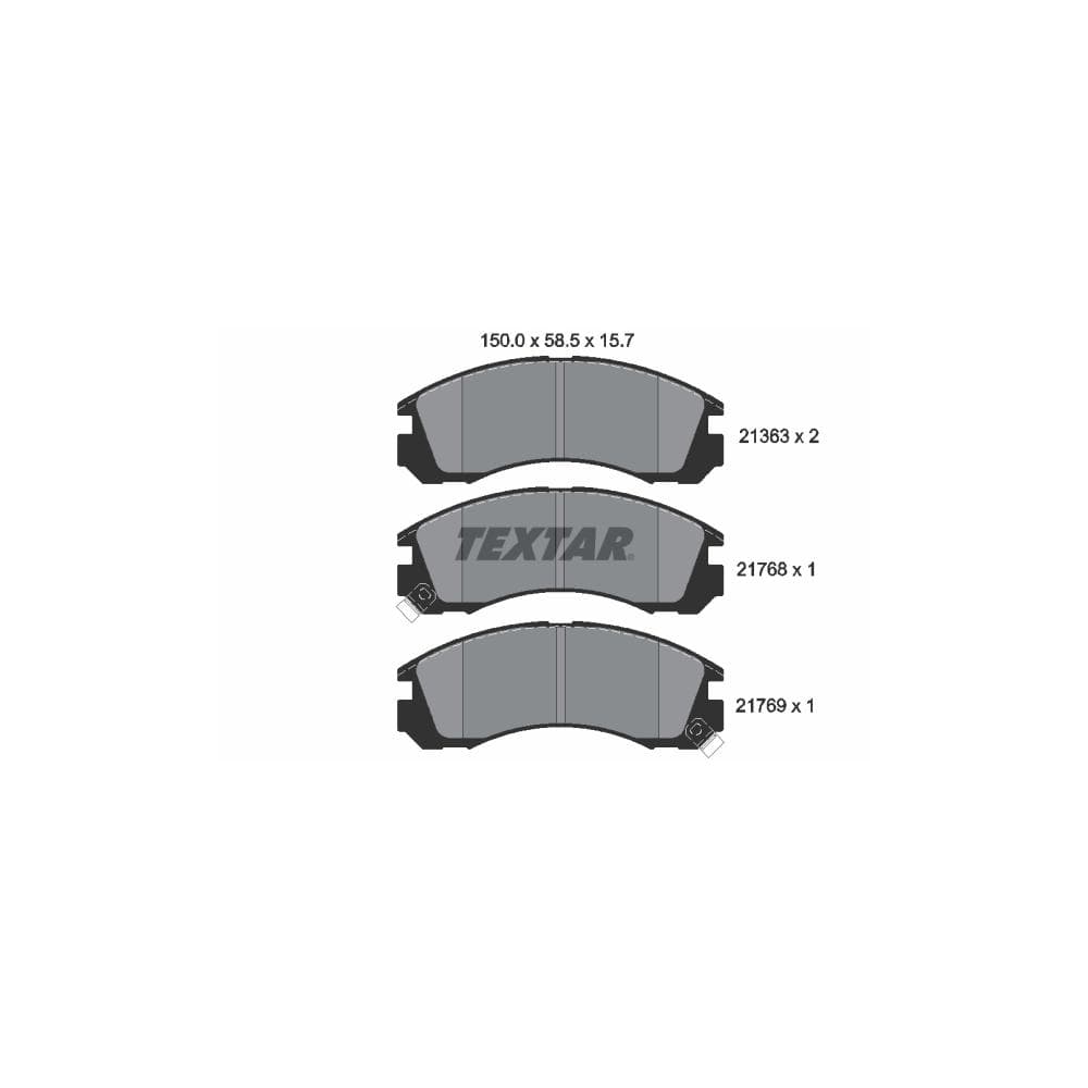 Set placute frana disc TEXTAR 2136301