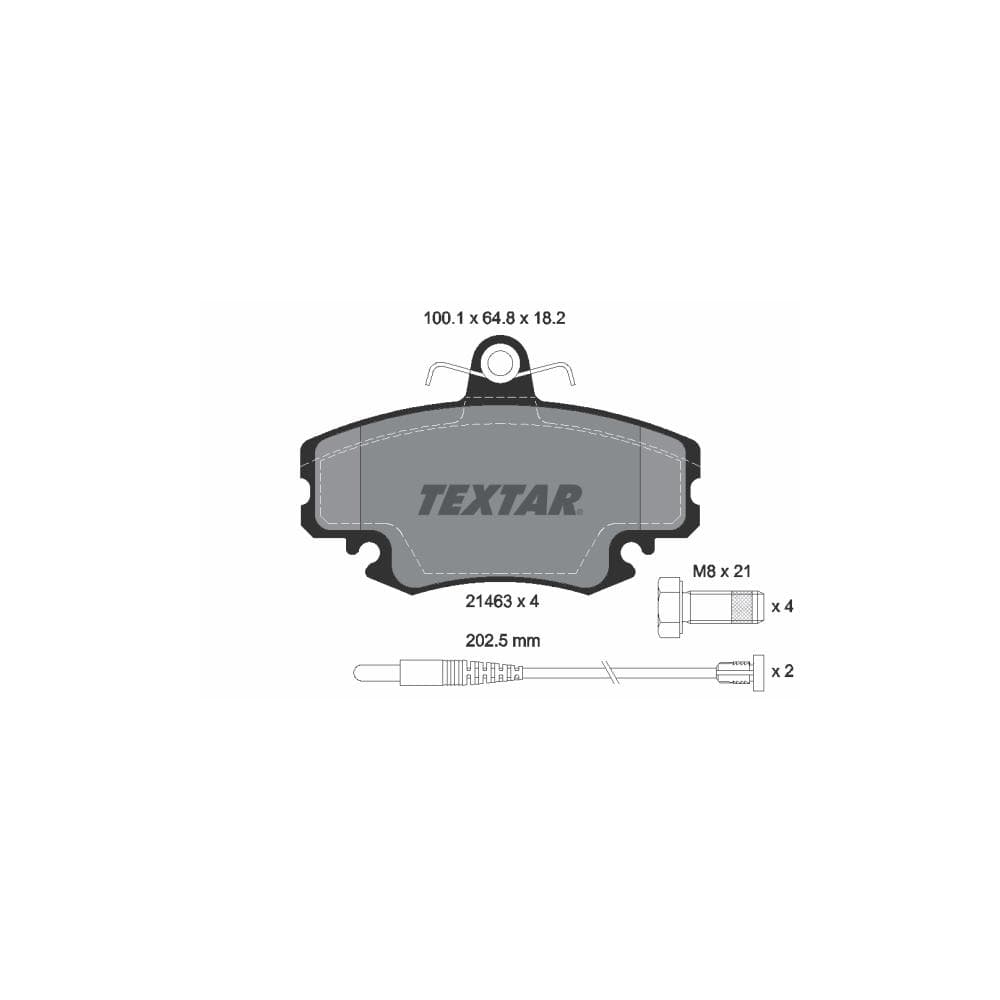 Set placute frana disc TEXTAR 2146304