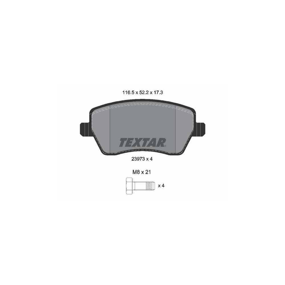 Set placute frana disc TEXTAR 2397301