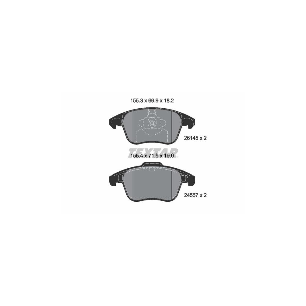 Set placute frana disc TEXTAR 2614501