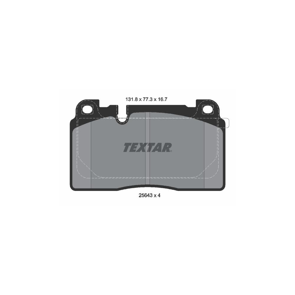 Set placute frana disc TEXTAR 2564305