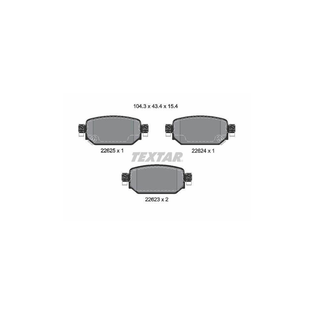Set placute frana disc TEXTAR 2262301