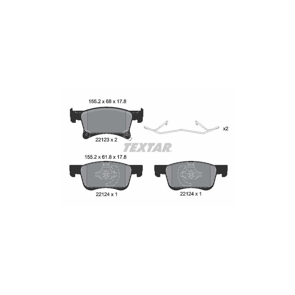 Set placute frana disc TEXTAR 2212301