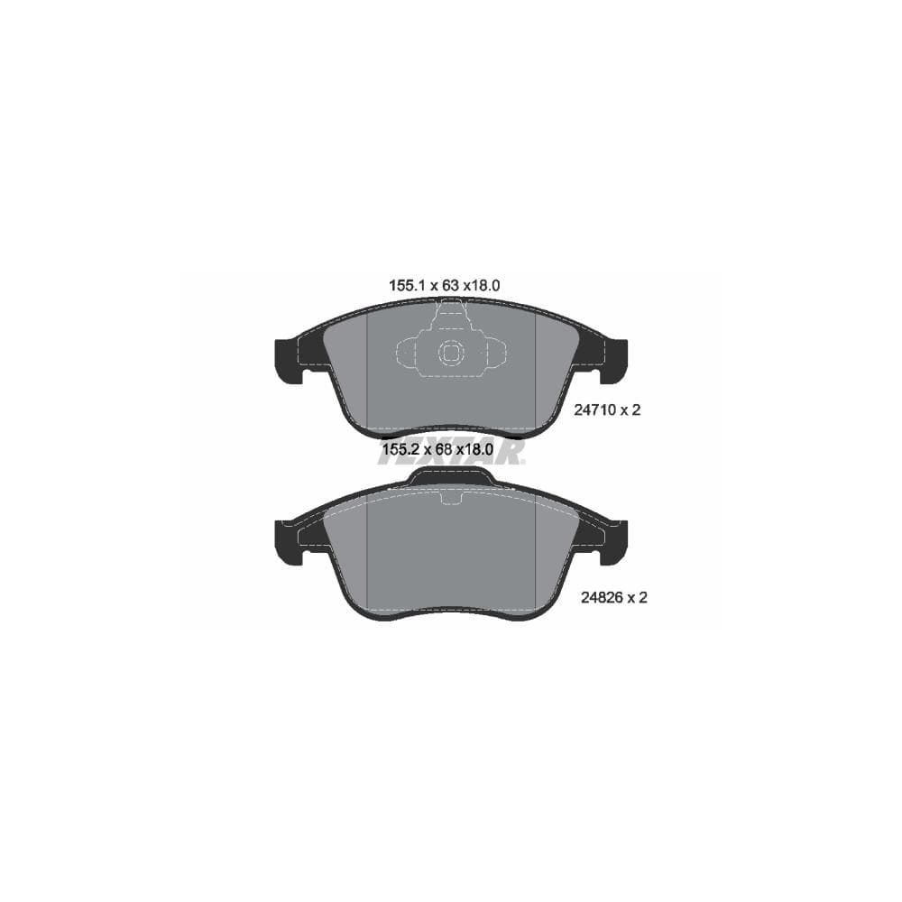 Set placute frana disc TEXTAR 2471001