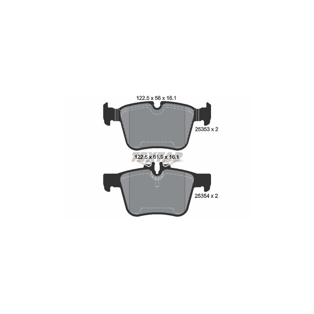 Set placute frana disc TEXTAR 2535301