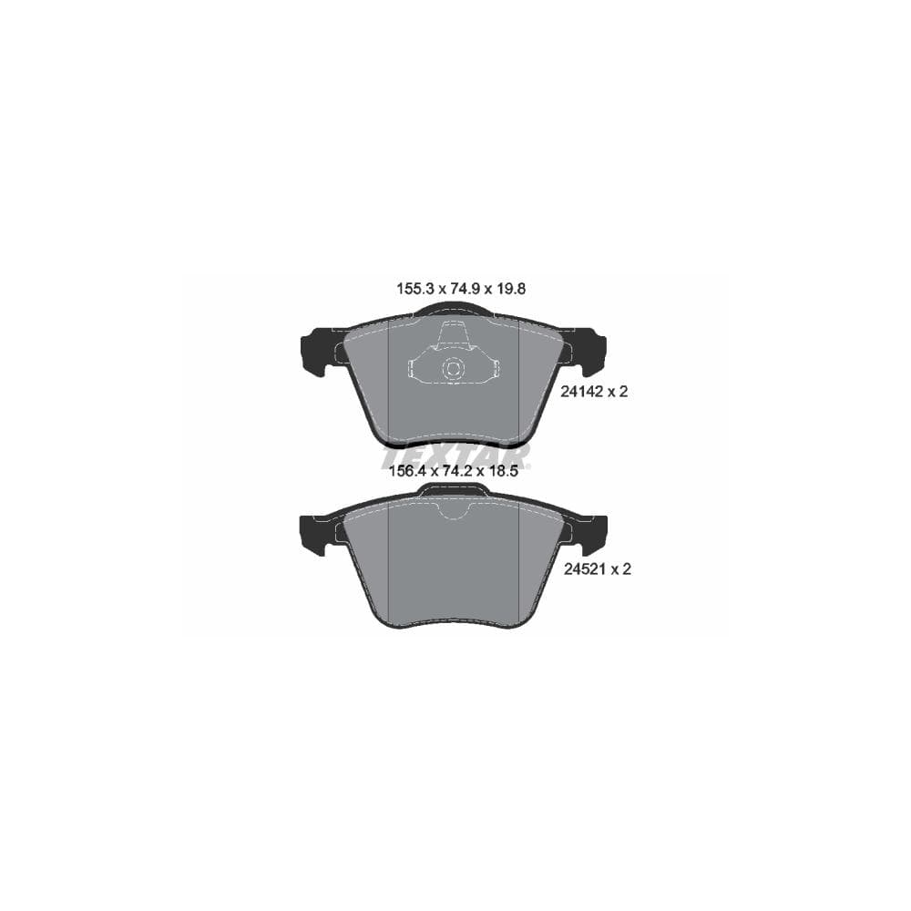 Set placute frana disc TEXTAR 2414201