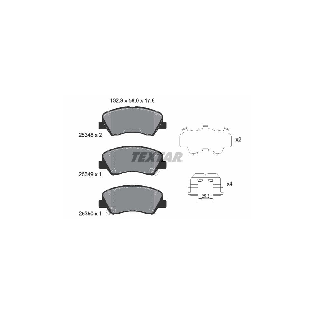 Set placute frana disc TEXTAR 2534801