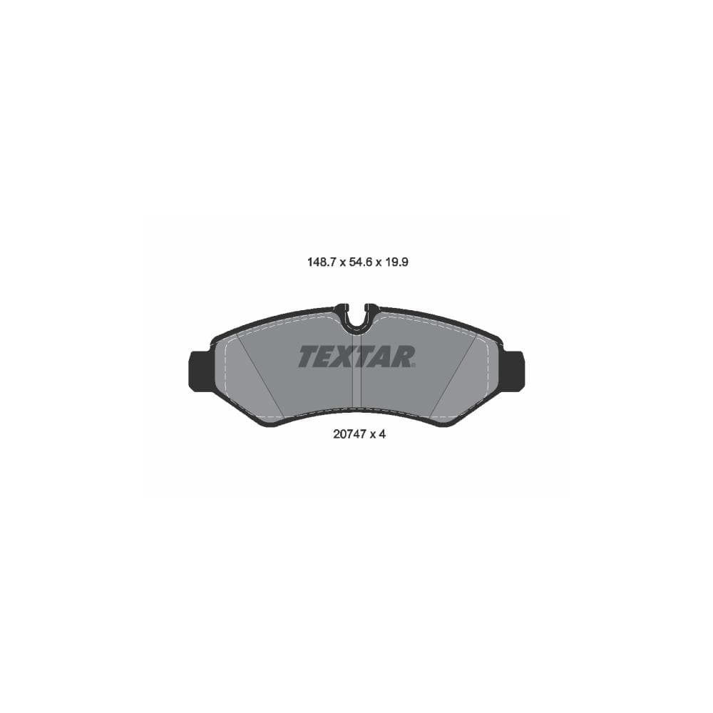 Set placute frana disc TEXTAR 2074701