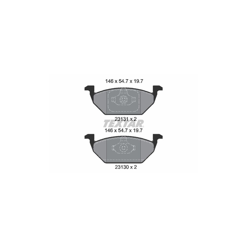 Set placute frana disc TEXTAR 2313001