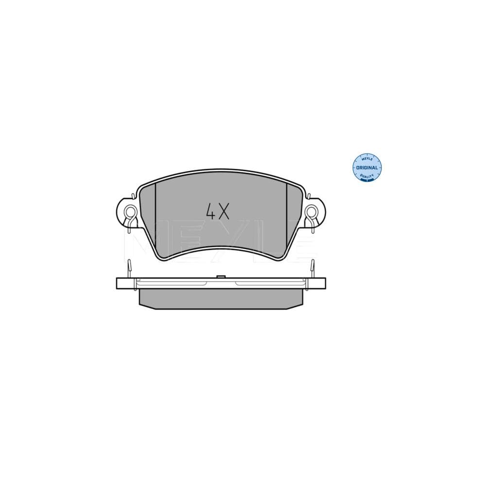 Set placute frana disc MEYLE 025 233 9617