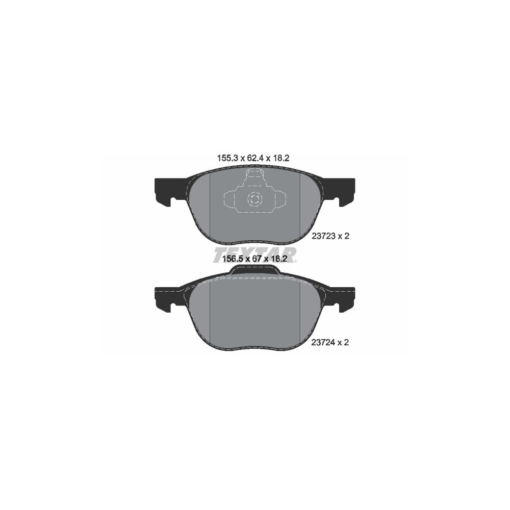 Set placute frana disc TEXTAR 2372301