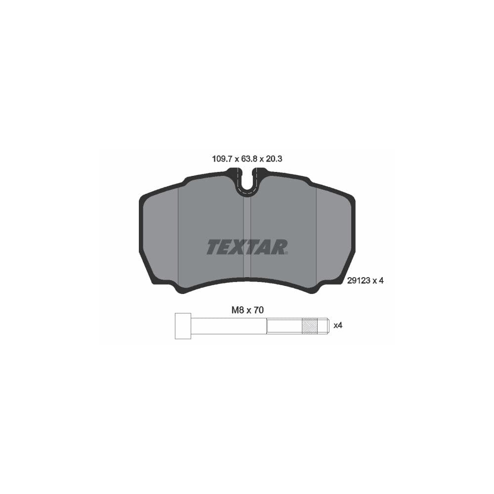 Set placute frana disc TEXTAR 2912303
