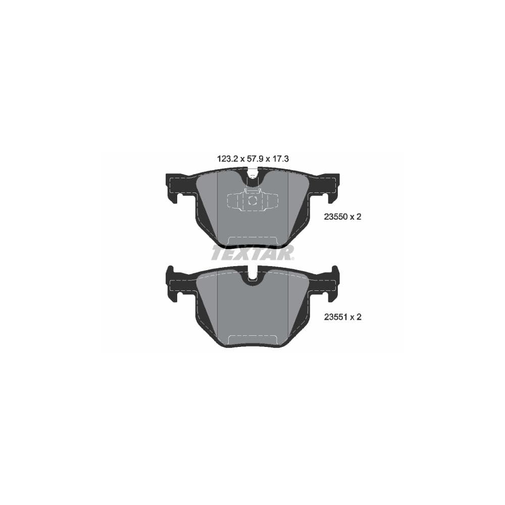 Set placute frana disc TEXTAR 2355001