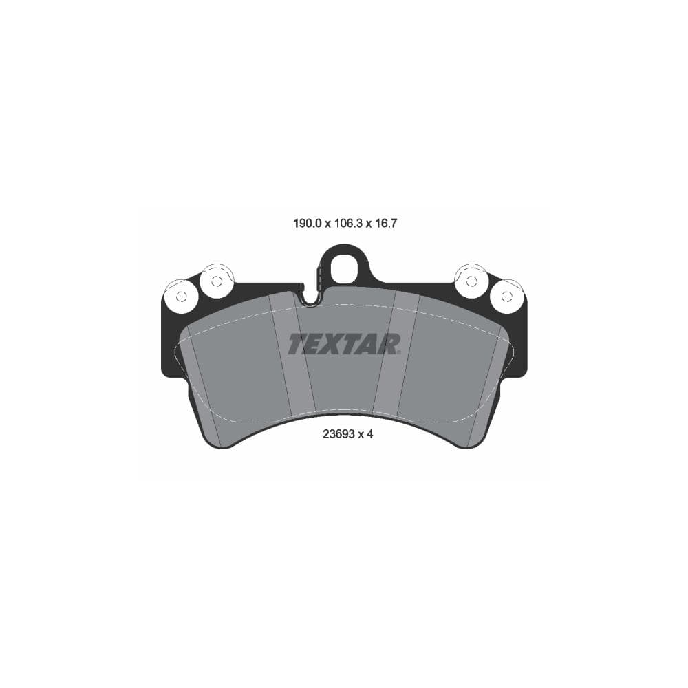 Set placute frana disc TEXTAR 2369302