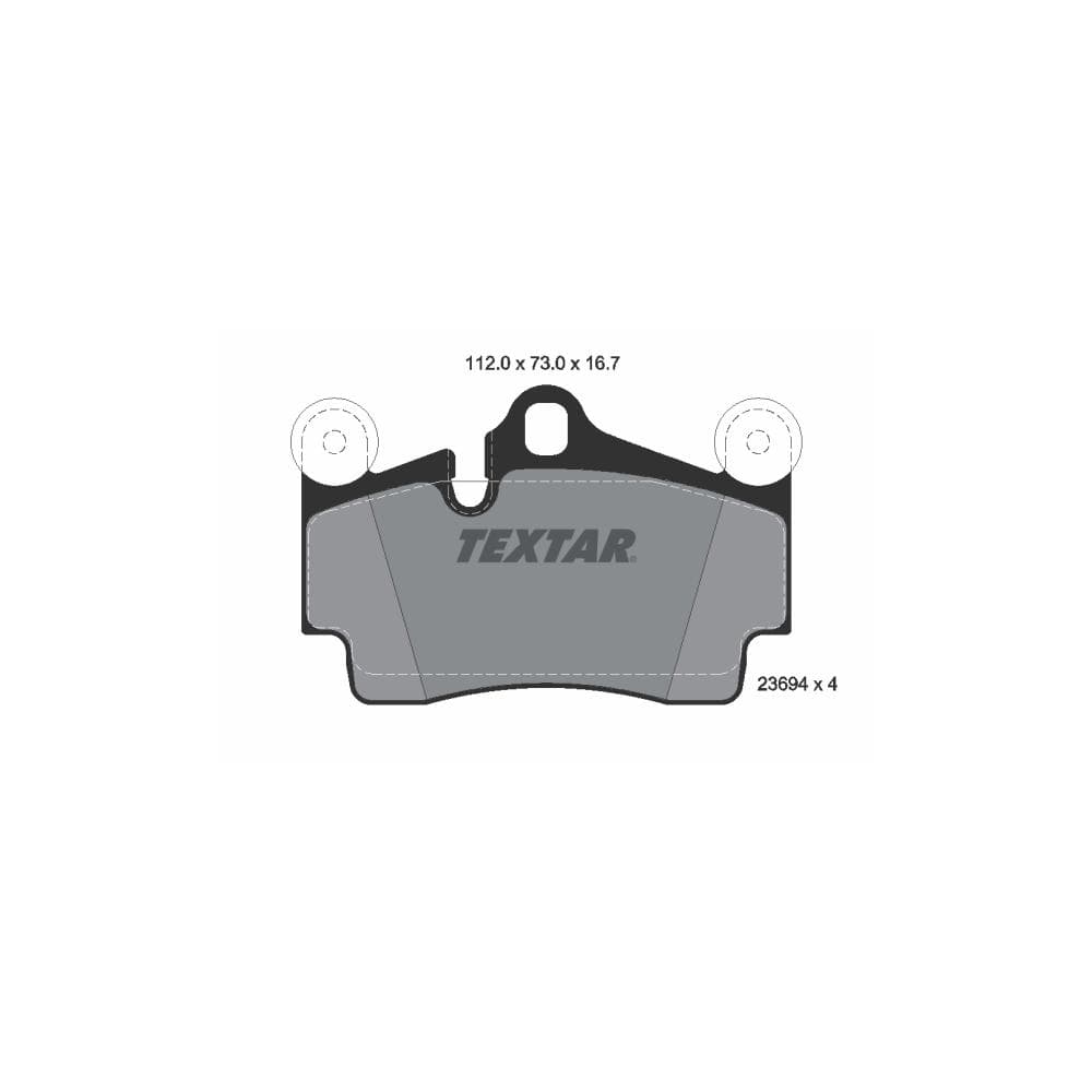 Set placute frana disc TEXTAR 2369402