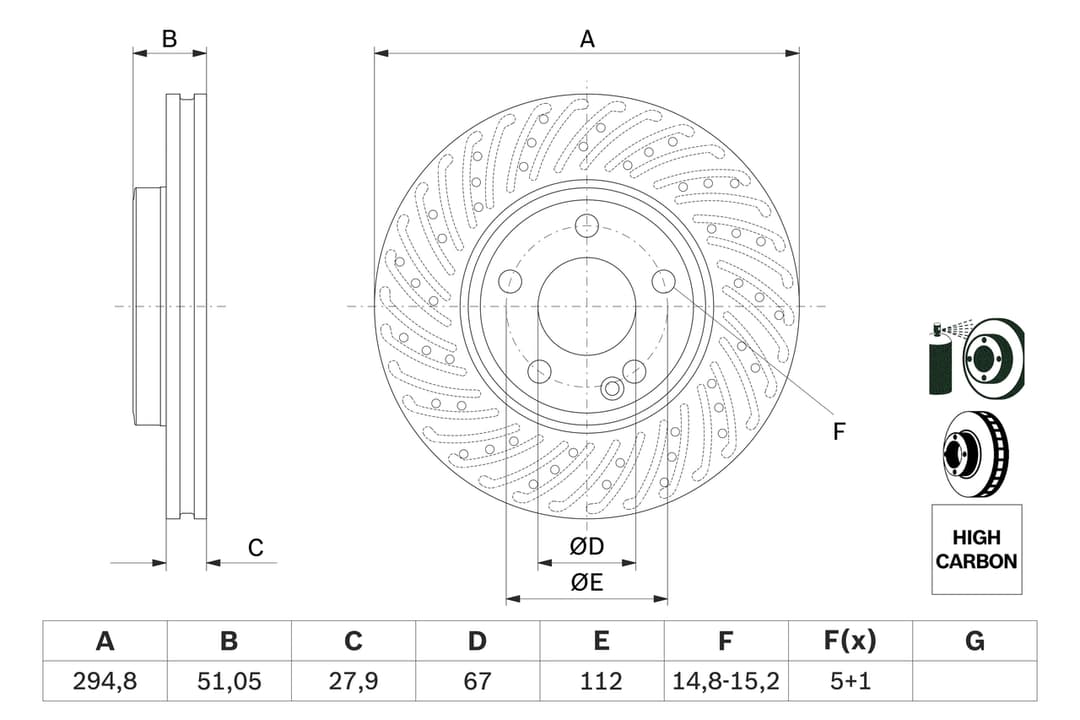 Disc frana BOSCH 0 986 479 A02
