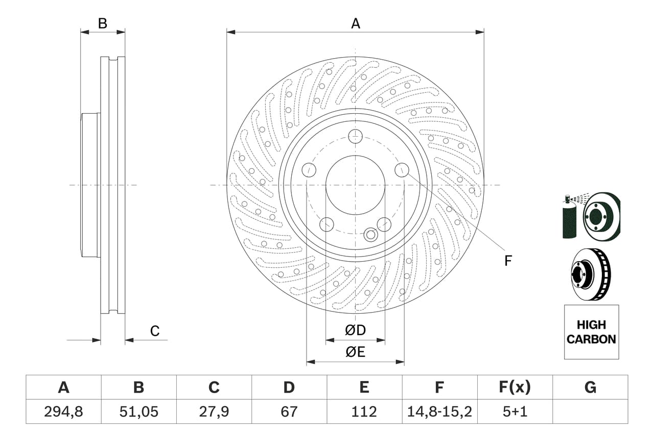 Disc frana BOSCH 0 986 479 A02
