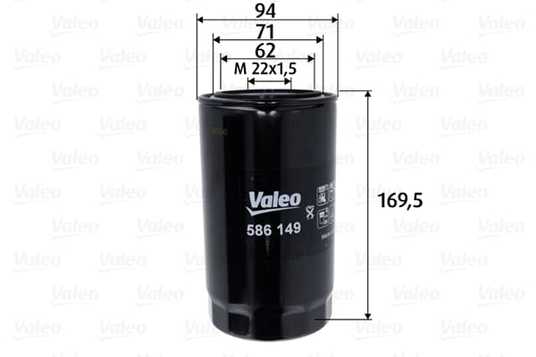Filtru ulei VALEO 586149