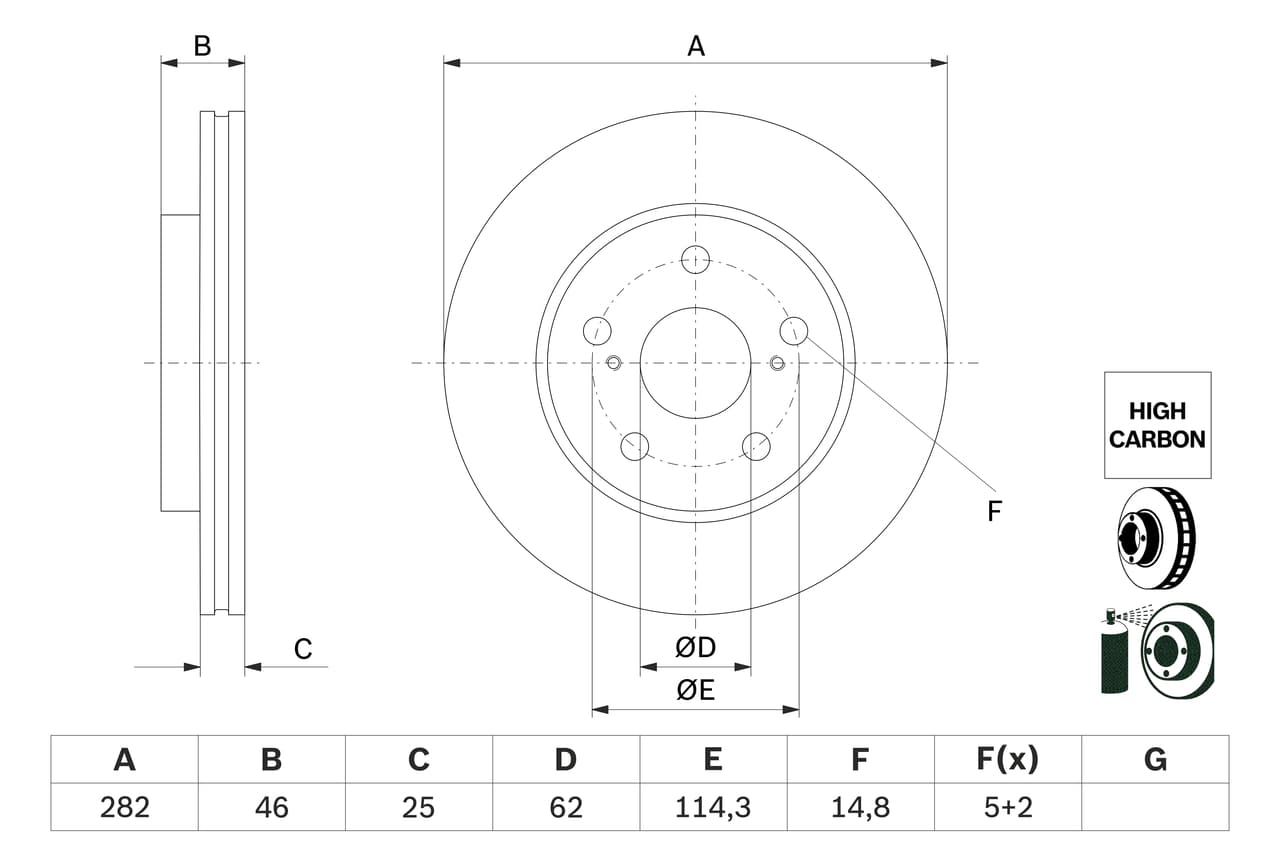 Disc frana BOSCH 0 986 479 F92