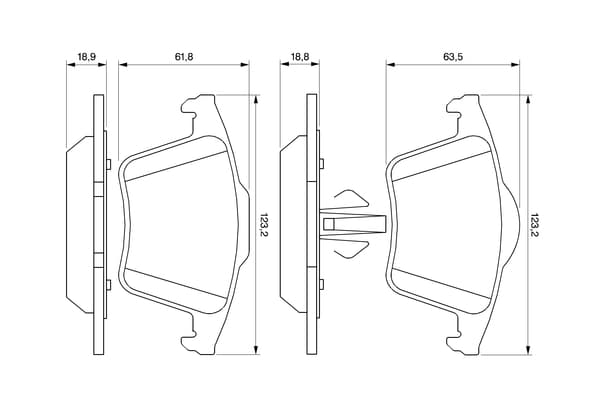 Set placute frana disc BOSCH 0 986 494 102