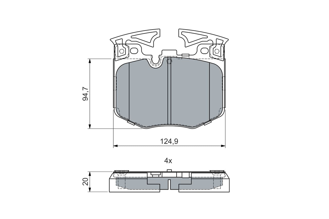 Set placute frana disc BOSCH 0 986 460 060