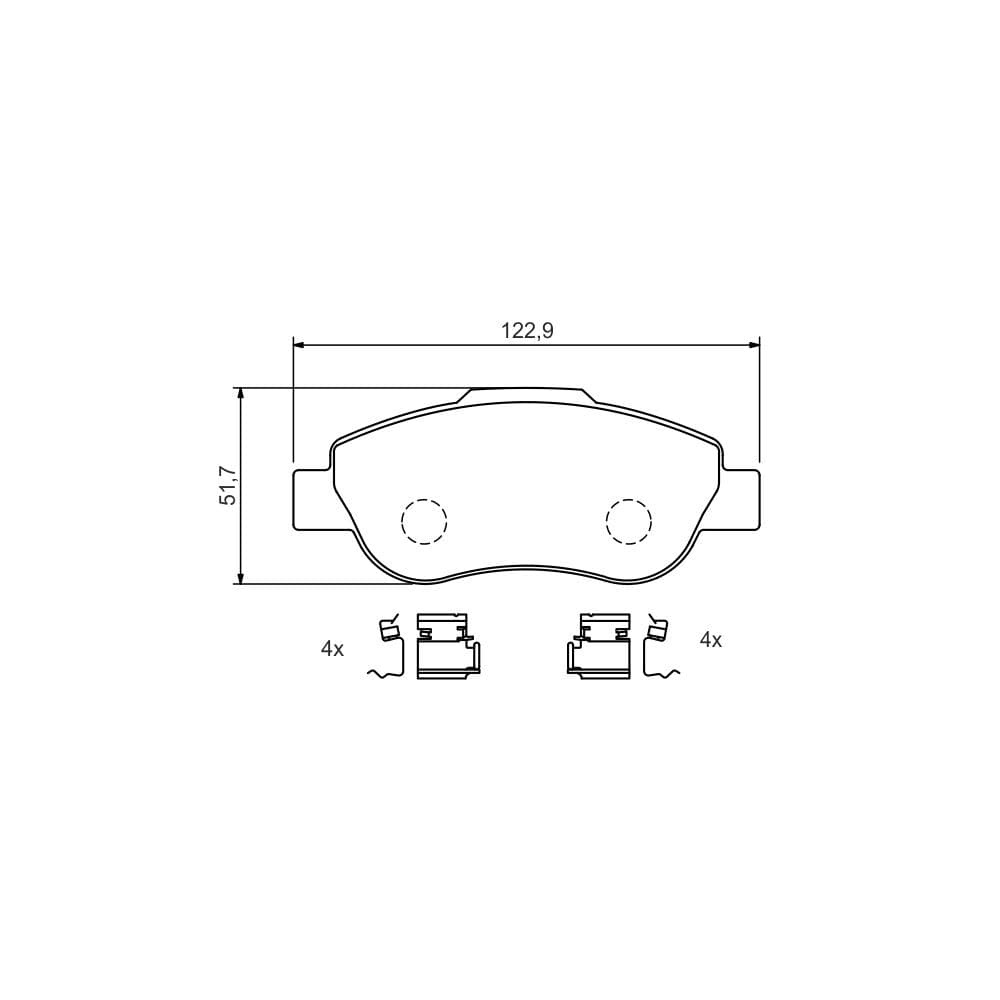 Set placute frana disc BOSCH 0 986 424 786