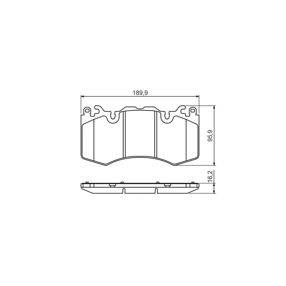 Set placute frana disc BOSCH 0 986 494 440