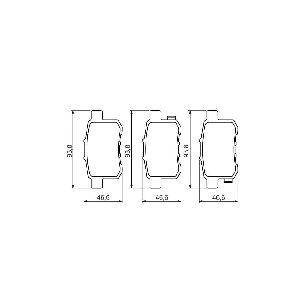 Set placute frana disc BOSCH 0 986 494 338