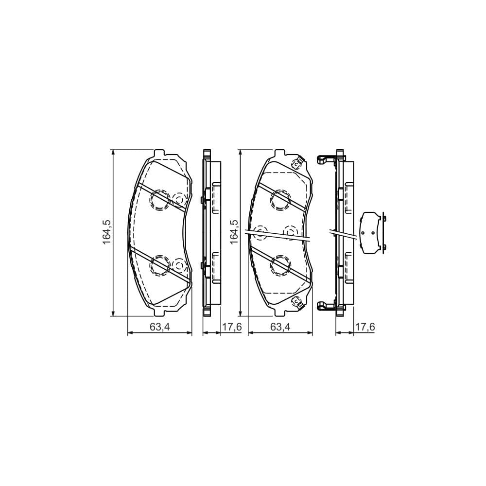 Set placute frana disc BOSCH 0 986 494 377