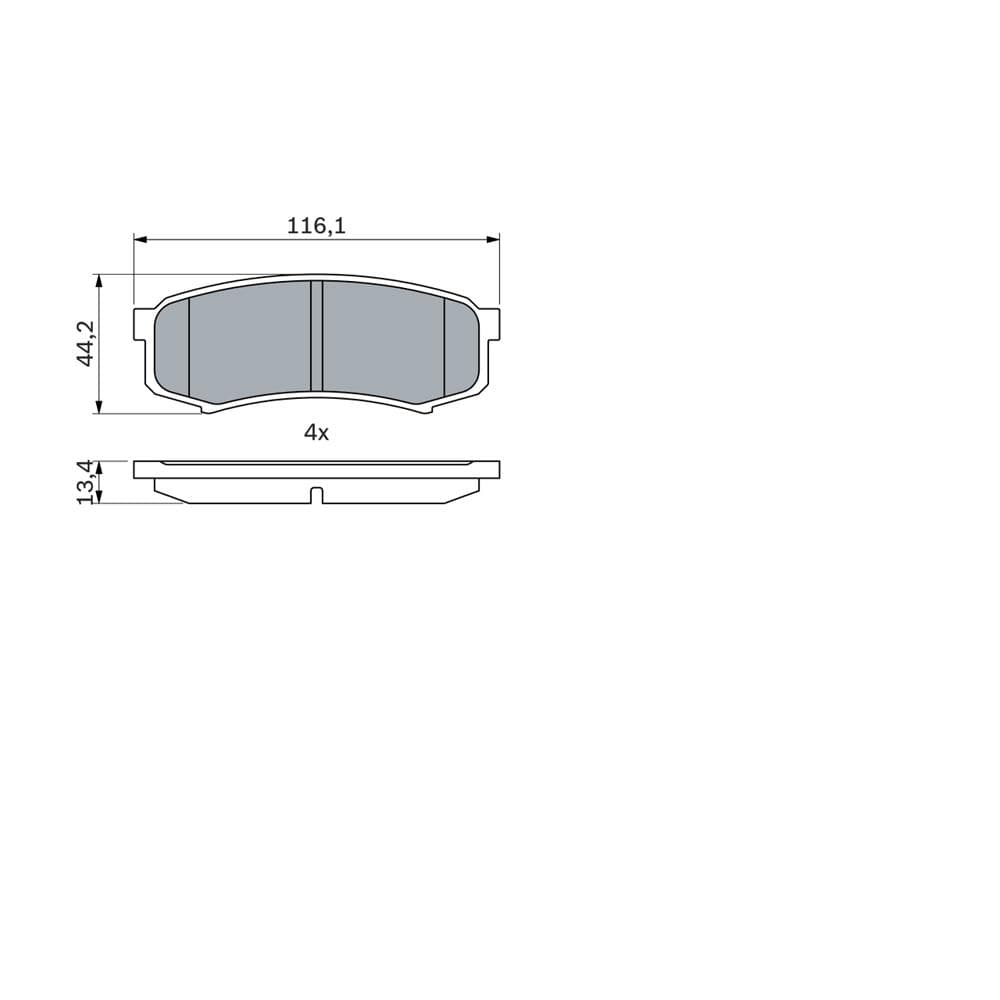 Set placute frana disc BOSCH 0 986 424 313