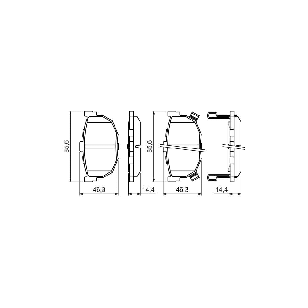 Set placute frana disc BOSCH 0 986 424 418