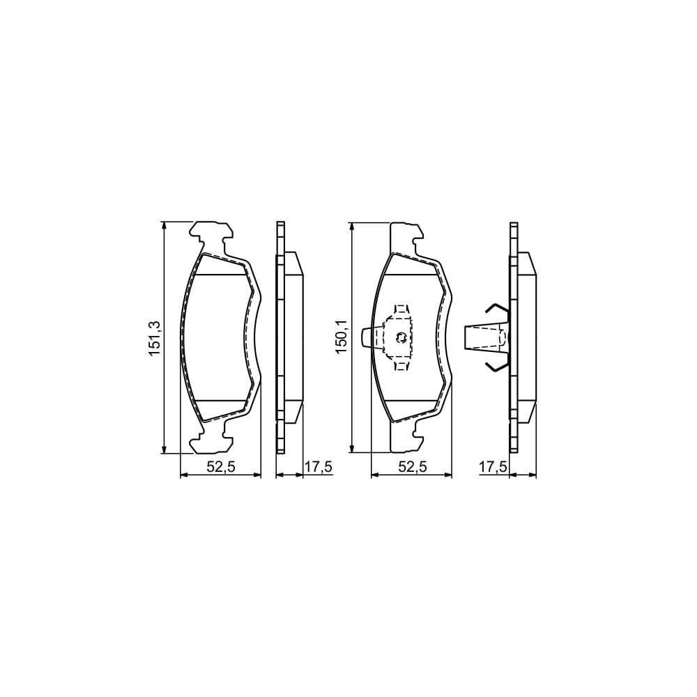 Set placute frana disc BOSCH 0 986 494 197