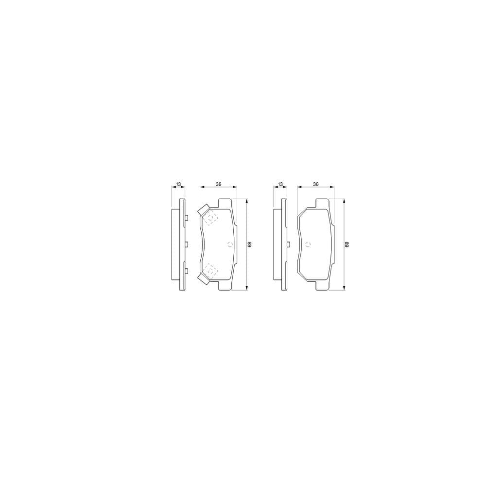 Set placute frana disc BOSCH 0 986 461 131
