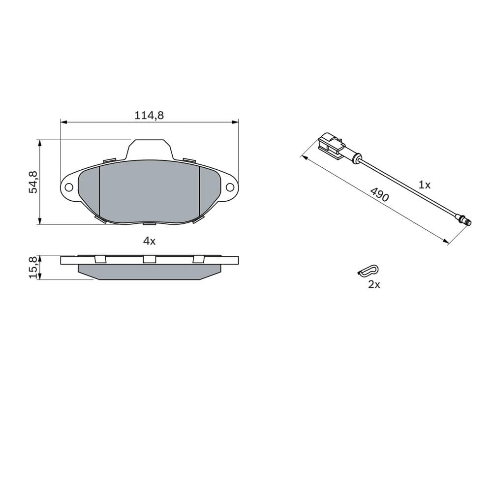 Set placute frana disc BOSCH 0 986 424 379
