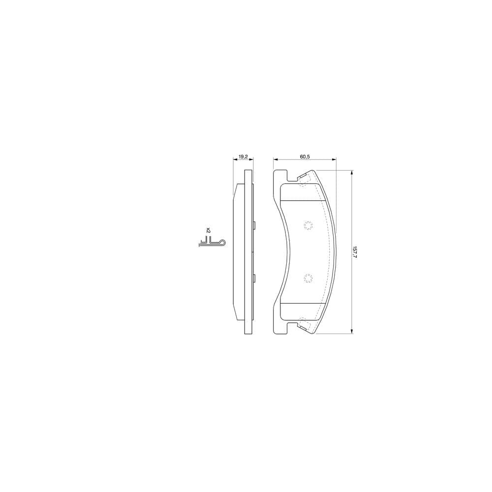Set placute frana disc BOSCH 0 986 424 823