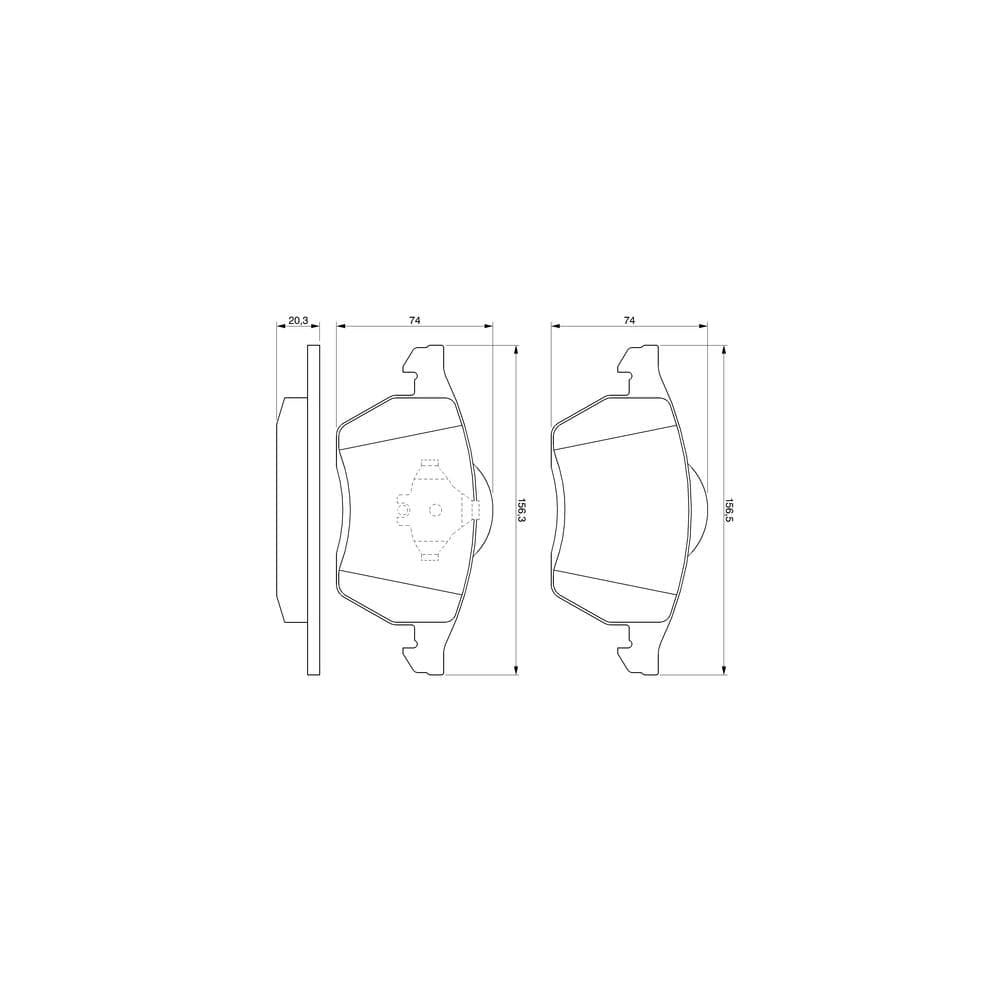 Set placute frana disc BOSCH 0 986 494 003