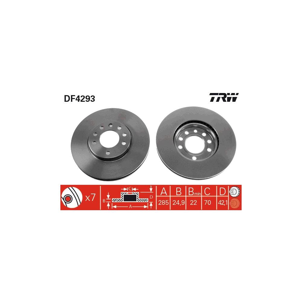 Disc frana TRW DF4293