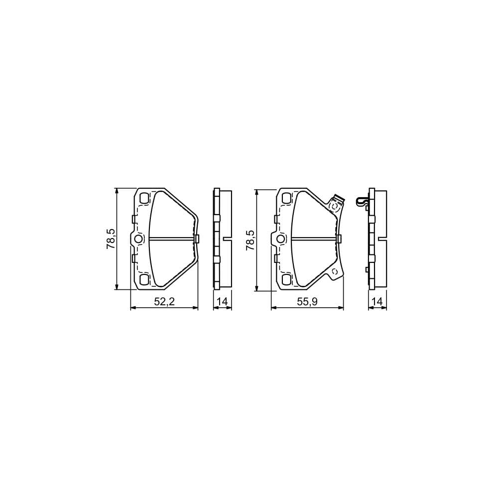 Set placute frana disc BOSCH 0 986 424 630
