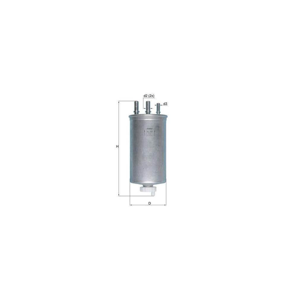 Filtru combustibil MAHLE KL 781