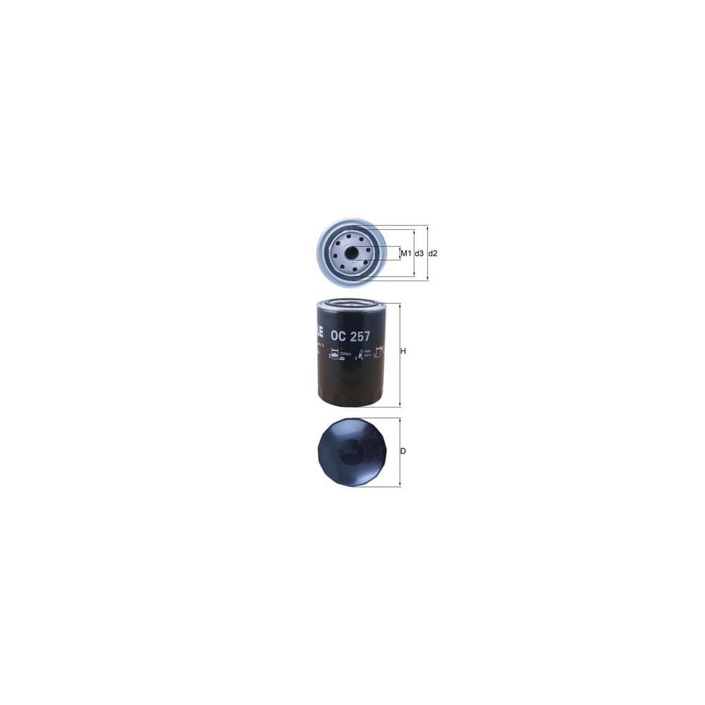 Filtru ulei MAHLE OC 257