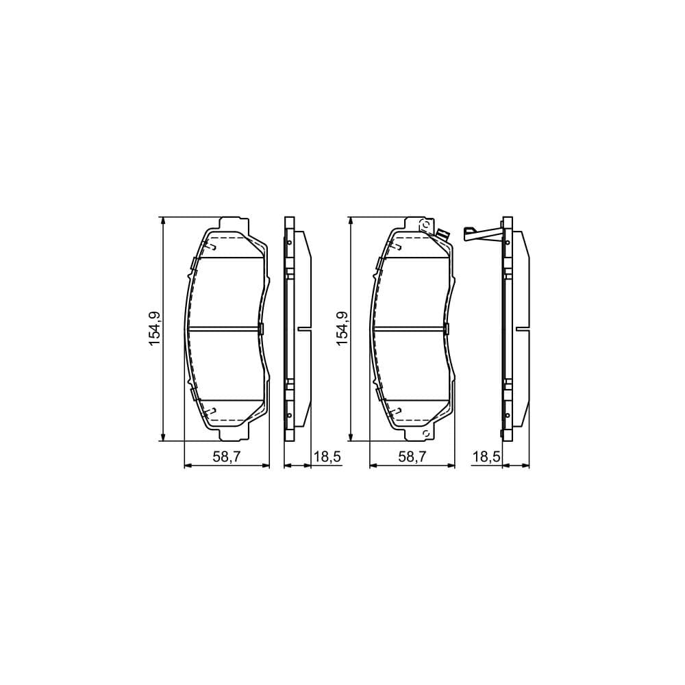 Set placute frana disc BOSCH 0 986 494 685