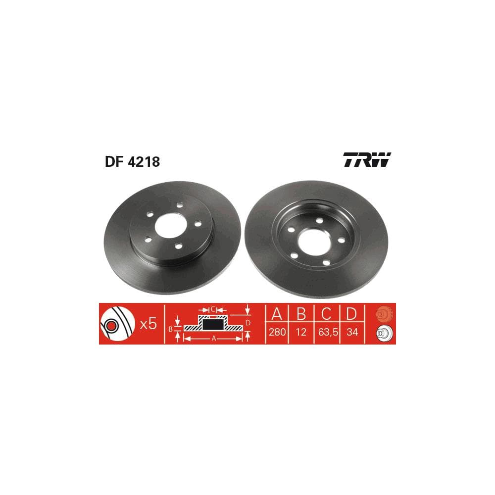 Disc frana TRW DF4218