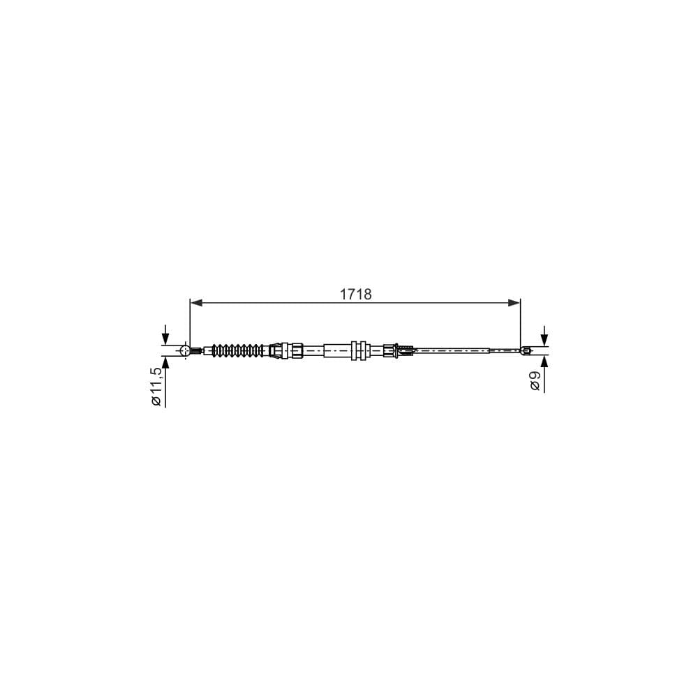 Cablu, frana de parcare BOSCH 1 987 482 378
