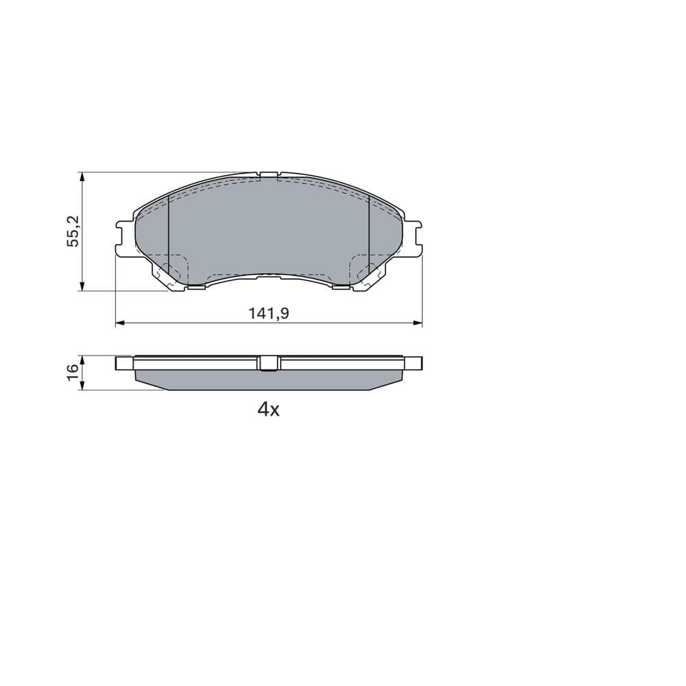 Set placute frana disc BOSCH 0 986 494 936