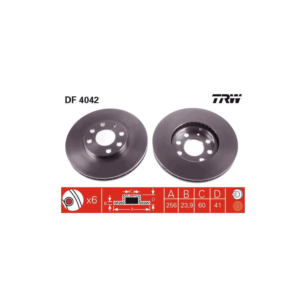 Disc frana TRW DF4042