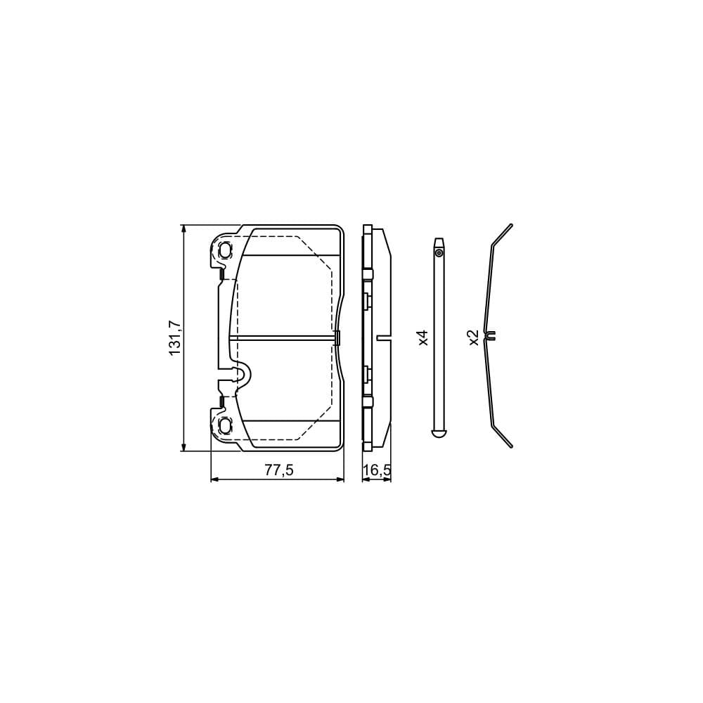 Set placute frana disc BOSCH 0 986 494 694