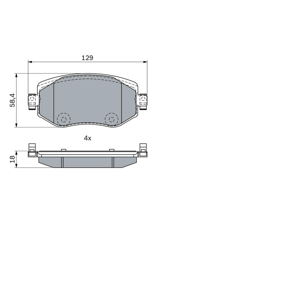 Set placute frana disc BOSCH 0 986 424 386